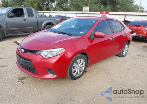 2015 Toyota Corolla Le from USA, damaged, VIN 5YFBURHE1FP212101